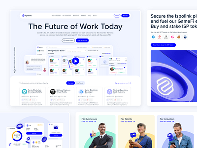Ispolink - Web Design blockchain hero hero design hero section hero section design ui ui design ux ux design web design web development web3 webflow website