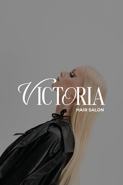 Victoria Hair Salon | Logo Design beauty brand design brand designer brand identity branding cosmetics graphic design hair salon logo logo design logotype typography