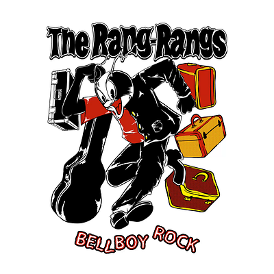 The Rang-Rangs (Bellboy Rock) animation artwork band brand cd design graphic design ill illustration logo merch merchandise motion graphics punk rock vector