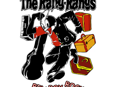 The Rang-Rangs (Bellboy Rock) animation artwork band brand cd design graphic design ill illustration logo merch merchandise motion graphics punk rock vector