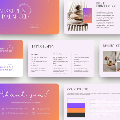 Blissful & Balanced Brand Identity branding graphic design