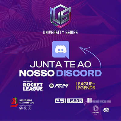 Social Media - Portuguese e-sports federation graphic design social media