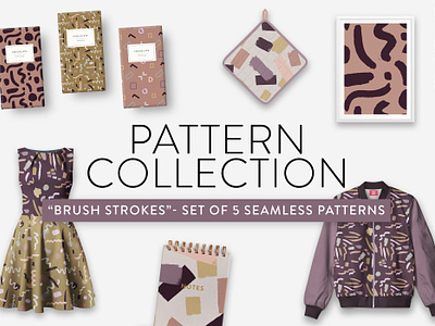 "Brush Strokes 1" Pattern Collection