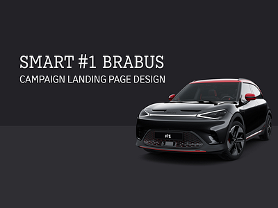 smart #1 BRABUS Campaign Landing Page Design design ecom design ui ux webdesign