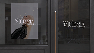 Victoria Hair Salon 3d brand design brand designer brand identity branding graphic design logo logo design typography