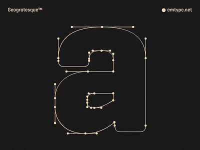 Geogrotesque Typeface animation black motion graphics