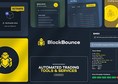 Blockbounce crypto graphic design saas software ui ux web3