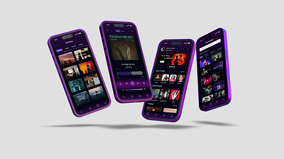 Musicaltone - Mobile App darktheme ios mobileapp modern musicapp musicplayer podcast simple uimusic visual interface