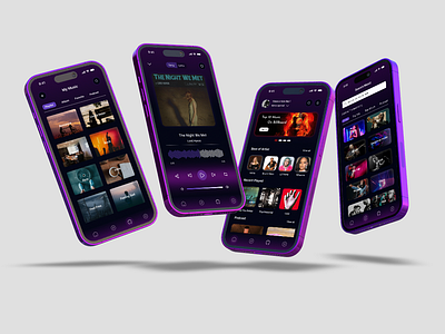 Musicaltone - Mobile App darktheme ios mobileapp modern musicapp musicplayer podcast simple uimusic visual interface