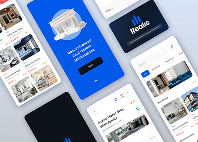 Realis App app crypto design figma graphic design illustration ui ux