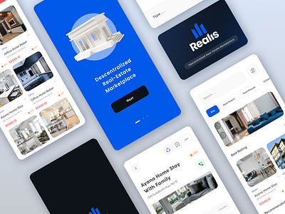 Realis App app crypto design figma graphic design illustration ui ux