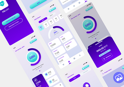 Fitcoin APP app branding crypto design figma graphic design ui ux