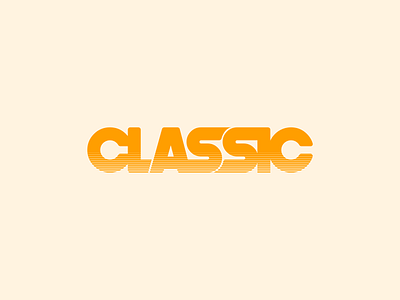 Classic // Wordmark Exploration 70s 80s 90s arcade branding classic design fun games logo logo design logotype retro wordmark