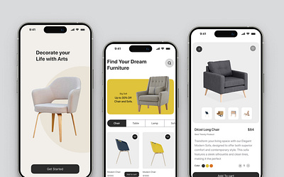 Furniture mobile App app shot app shot best app ui best app best app design e commerce app furniture app shot furniture design furniture e commerce design furniture ui interior apps modern apps trendy shot