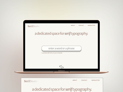 Mockup of a Typography Website figma typography ui ux