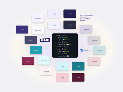 Color Variables Integration with Material UI Design Framework attributes branding color color objects front end framework interface material design material ui mui uiux