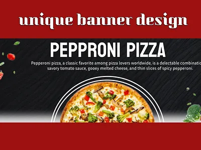 Banner Design Pizza banner banner design designer figma graphic design static banner ui uiux ux