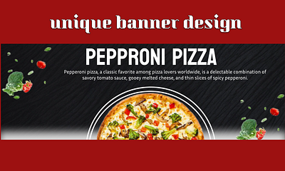 Banner Design Pizza banner banner design designer figma graphic design static banner ui uiux ux