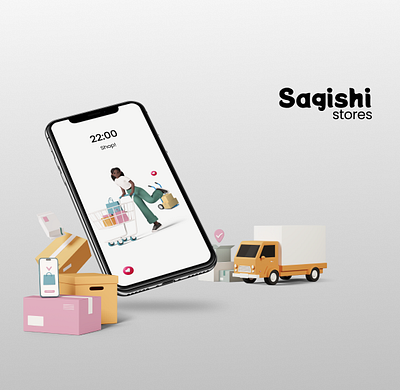 SAGISHI STORES branding graphic design ui