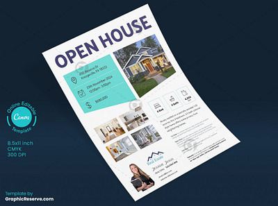 Open House Flyer Modern Template Design Canva canva open house flyer open house canva flyer open house canva flyer template open house flyer open house flyer template real estate open house flyer