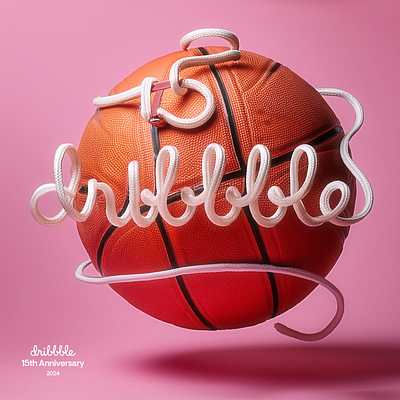 dribbble 15th Anniversary ai anniversary basketball dribbble firefly ia illustrator reference photoshop prompt shoelaces