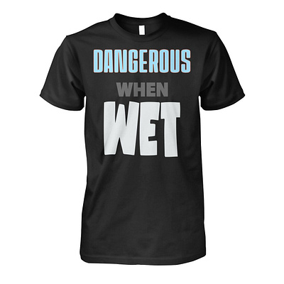 Eli Russell Linnetz ERL Dangerous When Wet Shirt design illustration