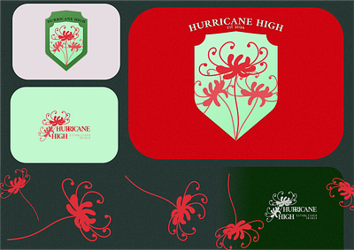 Hurricane high brand identity branding design graphic design illustration logo