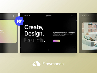 🎨 Introducing Launchy – A Cutting-Edge Agency Webflow Template! agency template design illustration template ui webflow webflow template webflowtemplate websitedesign