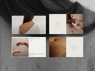 Scarless — The Clinic accordeon aesthetic brand website branding business card clinic website color palette doctor feminine graphic design luxury medical medicine website minimalistic premium surgery tilda webdevelopment website website development