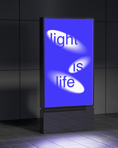 light is life branding graphic design poster