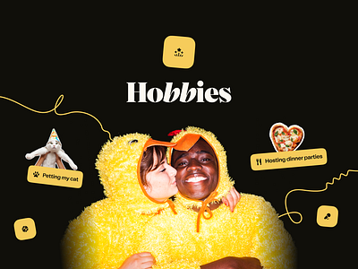 Hobbies - Let your personality shine animation app happn hobbies motion design