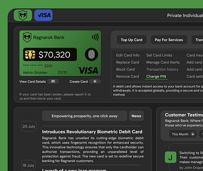 A fresh perspective on Ragnarok Bank bank ui ux web design