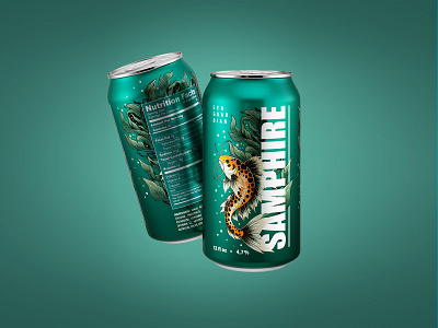 Craft beer can design 3d alcohol aluminium can beer branding can craft design drink fish graphic design identity illustration label logo logotype package sea soda vector