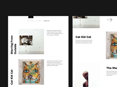 Artist — A Website Concept for Pepper+ WordPress Theme portfolio web design wordpress wordpress theme