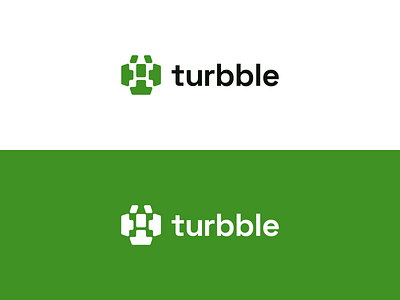 Turbble brand identity brand branding clean design flat graphic design green identity illustration logo minimal natural package simple soft startup tech tortoise turtle vector