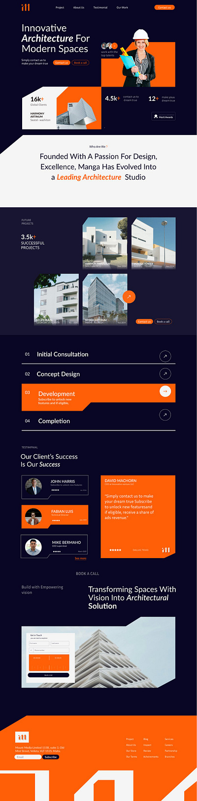 Real estate web design ui