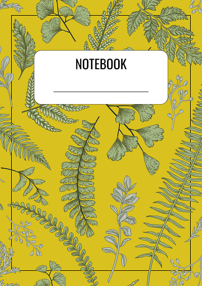 Notebook - 1 - art canva conception conception graphique design illustration nature notebook papeterie retro vintage