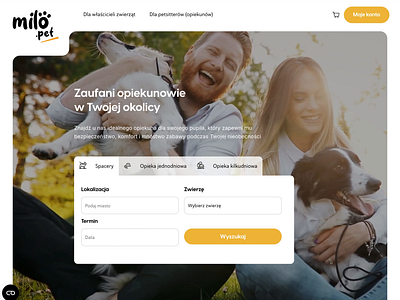 UX Architecture and design for online petsitting services search