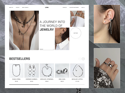 Website for a jewelry store branding design figma ui ux web design webdesind ве