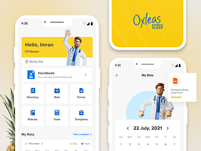 Oxleas NHS Handbook: Streamlining Healthcare Documentation branding design system mobile app development product design ui ux