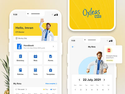 Oxleas NHS Handbook: Streamlining Healthcare Documentation branding design system mobile app development product design ui ux