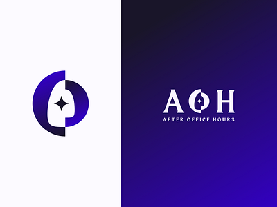 After Office Hours after office hours aoh branding community design dev discord flat follow graphic design group identity illustration logo meetup minimal team tech vector web3