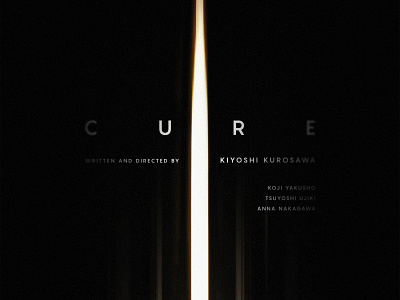 Cure cure cure movie cure movie poster horror horror art japan key art poster poster art poster design poster designer posters type typography