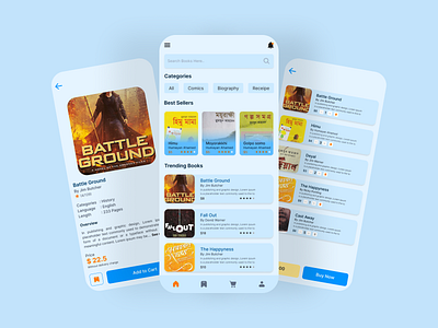 Book Store App UI animation app ui book store app book store app ui book store website branding e book app e book ui figma graphic design ui
