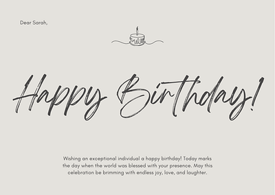 Happy Birthday Adult arty branding canva conception graphic design papeterie print