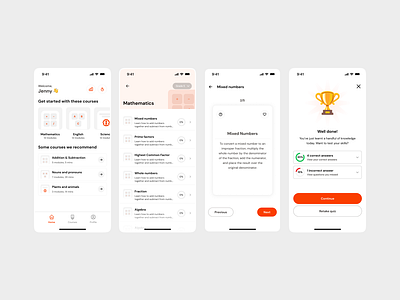 Educational App MVP Project educational app learning app ui