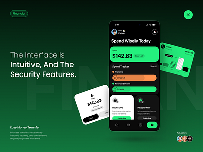 EcoFin - Finance Mobile App app app ui banking finance finance app finance mobile fintech ios app mobile app mobile app design mobile screen saas spend transfer ui uiux wallet
