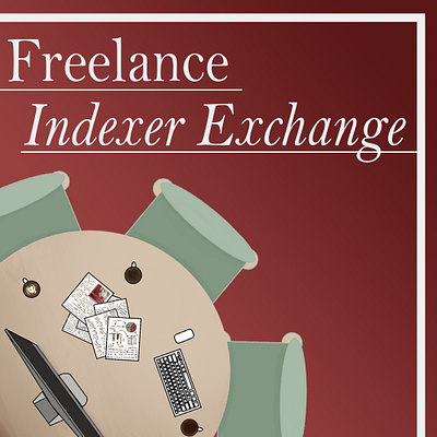 Podcast cover design for Freelance Indexer Exchange branding graphic design logo