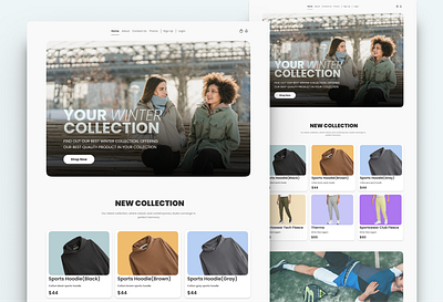 E-commerce Website Design UI UX branding design ecommerce figma product design ui uiux