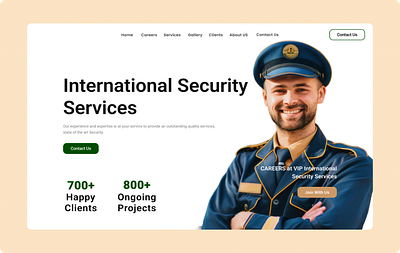 Security Service - Web Application UI branding graphic design logo ui